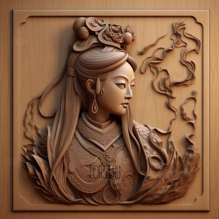 Mulan 2 stl model for CNC